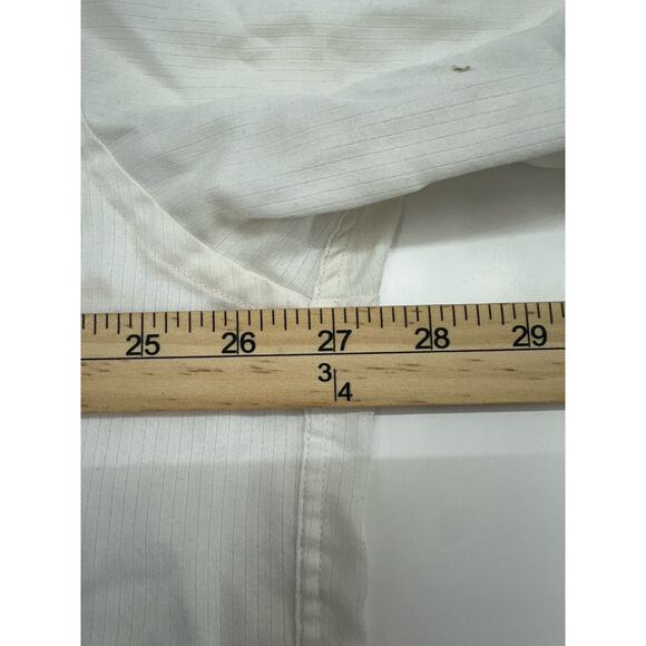 Enro Mens Shirt Size 17.5 Half Sleeve White Button Down Collared Stained - Picture 12 of 15